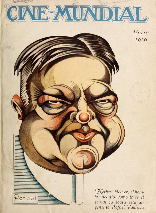 CINE-MUNDIAL magazine side cover January 1929