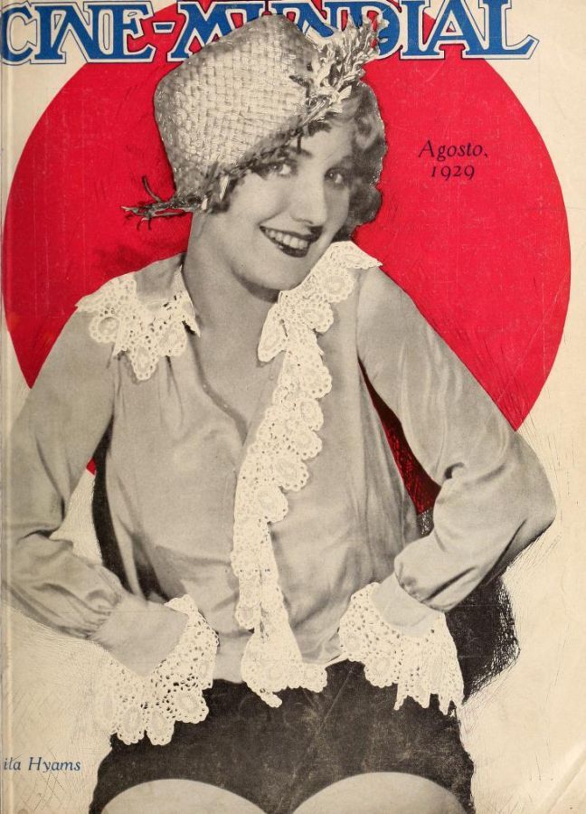 CINE-MUNDIAL magazine side cover August 1929