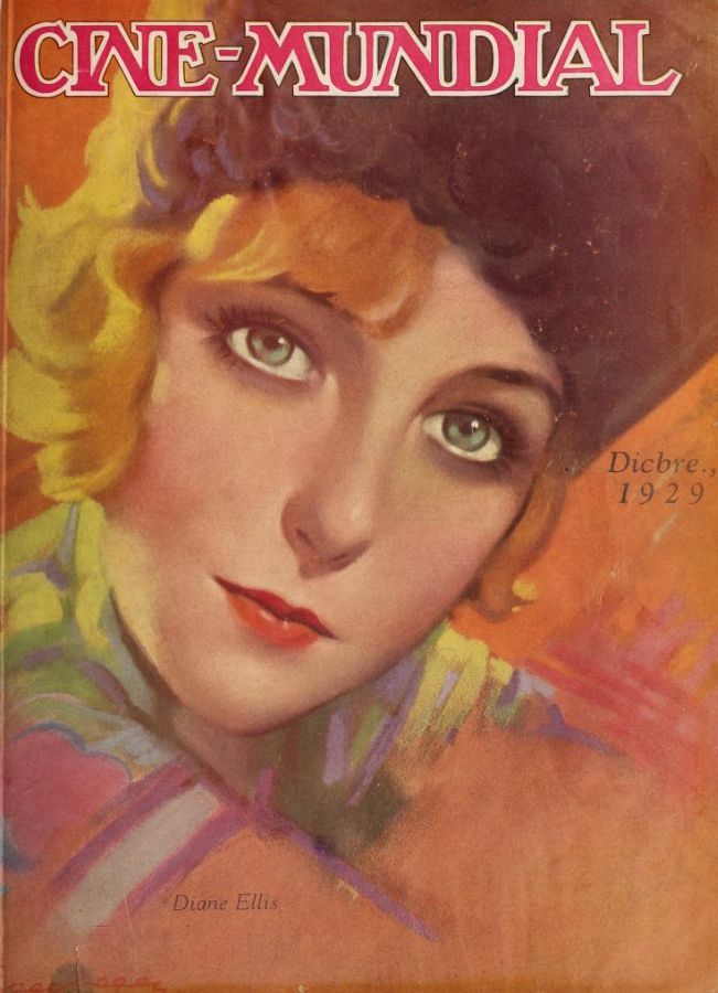 CINE-MUNDIAL magazine side cover December 1929