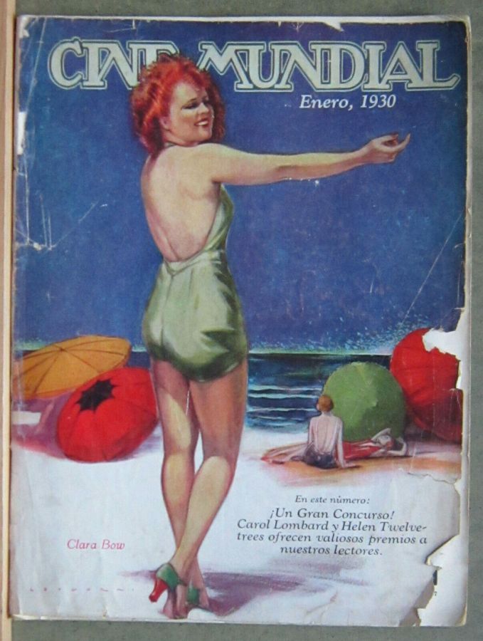 CINE-MUNDIAL magazine side cover January 1930