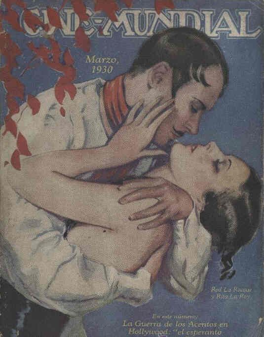 CINE-MUNDIAL magazine side cover March 1930