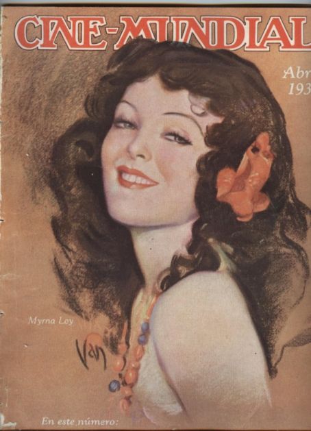 CINE-MUNDIAL magazine side cover April 1930