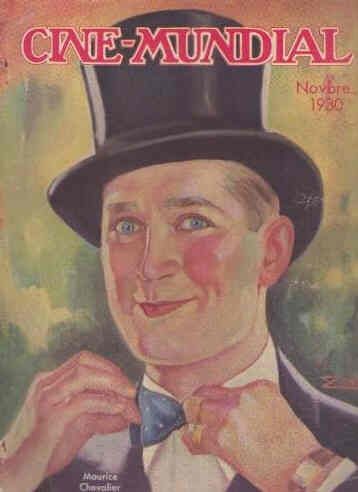 CINE-MUNDIAL magazine side cover November 1930