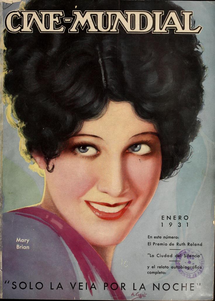 CINE-MUNDIAL magazine side cover January 1931