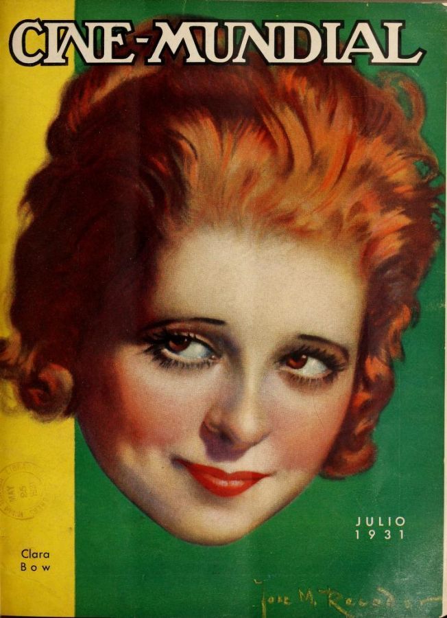 CINE-MUNDIAL magazine side cover July 1931