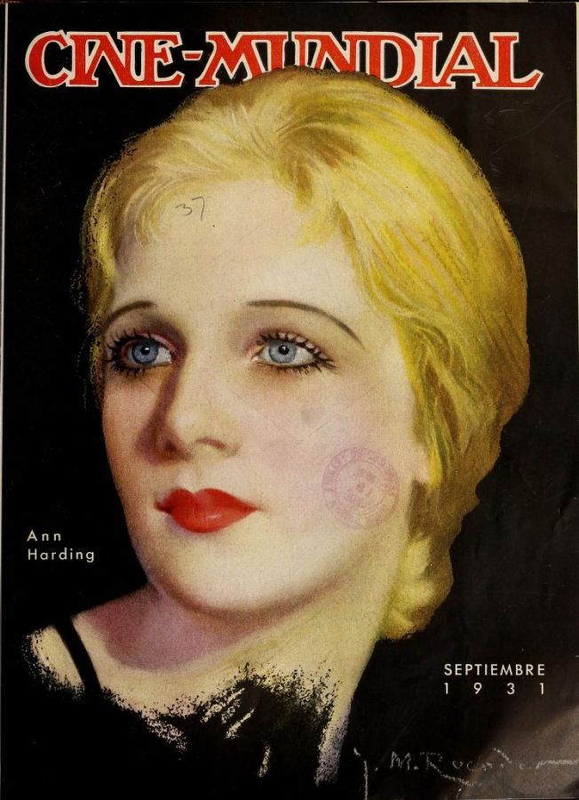 CINE-MUNDIAL magazine side cover September 1931