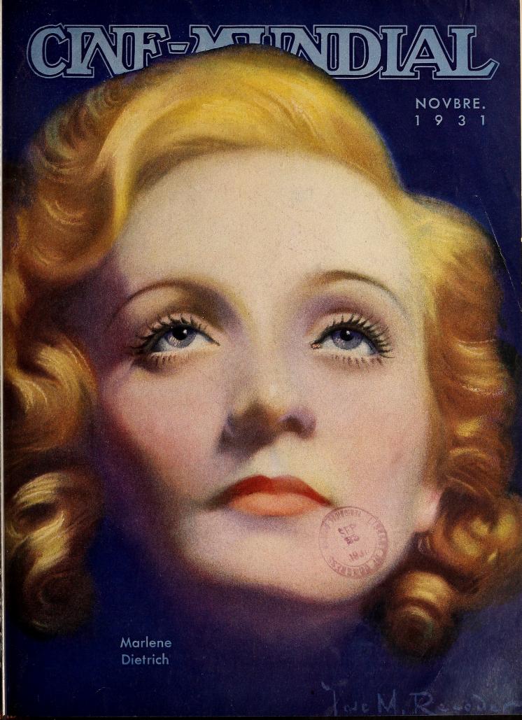 CINE-MUNDIAL magazine side cover November 1931