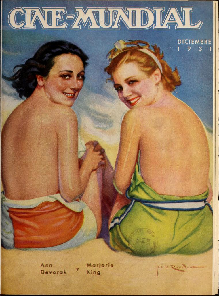 CINE-MUNDIAL magazine side cover December 1931