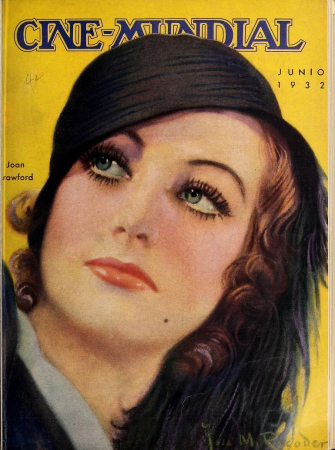 CINE-MUNDIAL magazine side cover June 1932
