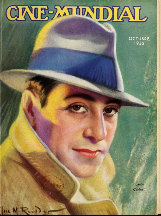 CINE-MUNDIAL magazine side cover October 1932