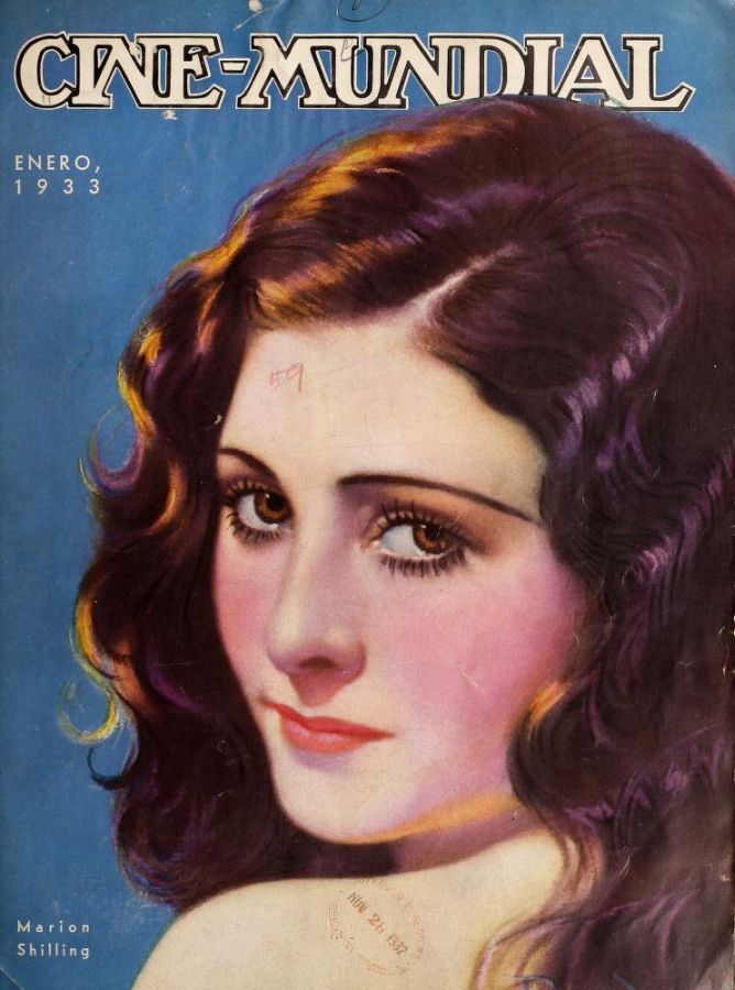 CINE-MUNDIAL magazine side cover January 1933