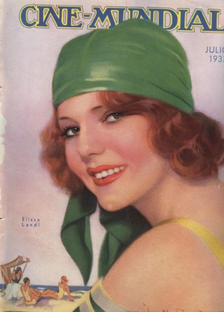 CINE-MUNDIAL magazine side cover July 1933