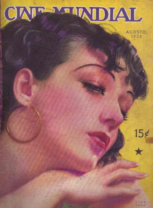 CINE-MUNDIAL magazine side cover August 1933