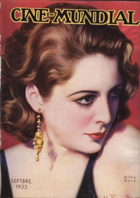 CINE-MUNDIAL magazine side cover September 1933
