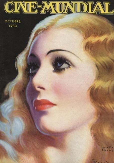 CINE-MUNDIAL magazine side cover October 1933