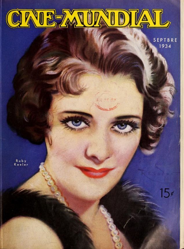 CINE-MUNDIAL magazine side cover September 1934