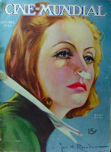 CINE-MUNDIAL magazine side cover October 1934