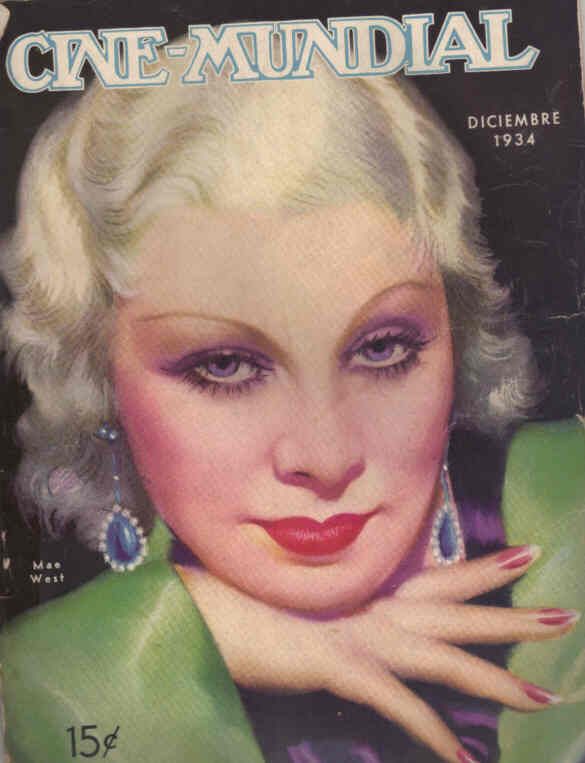 CINE-MUNDIAL magazine side cover December 1934