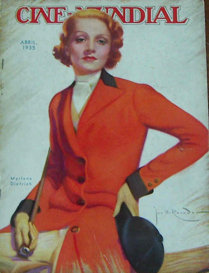 CINE-MUNDIAL magazine side cover April 1935