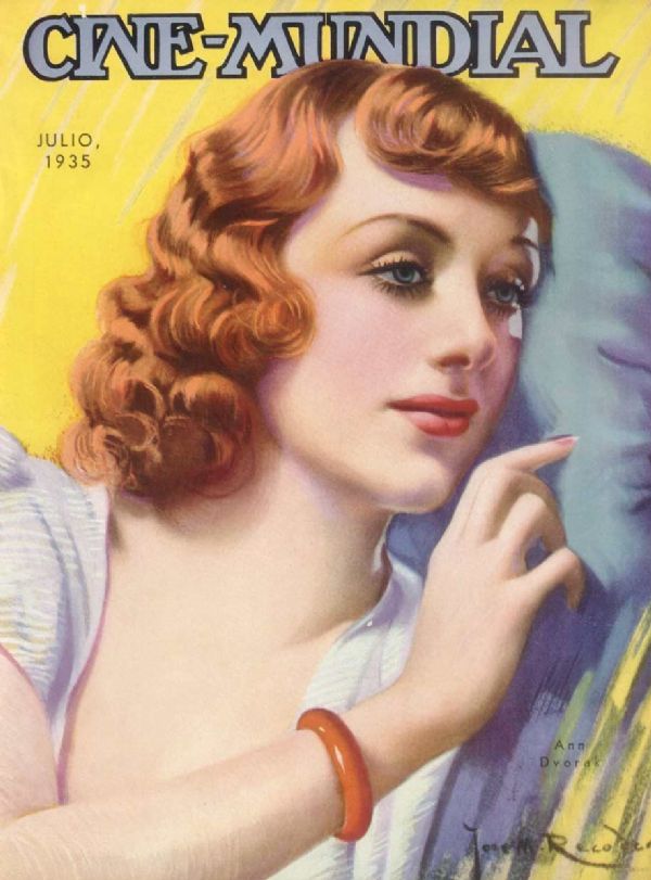 CINE-MUNDIAL magazine side cover July 1935
