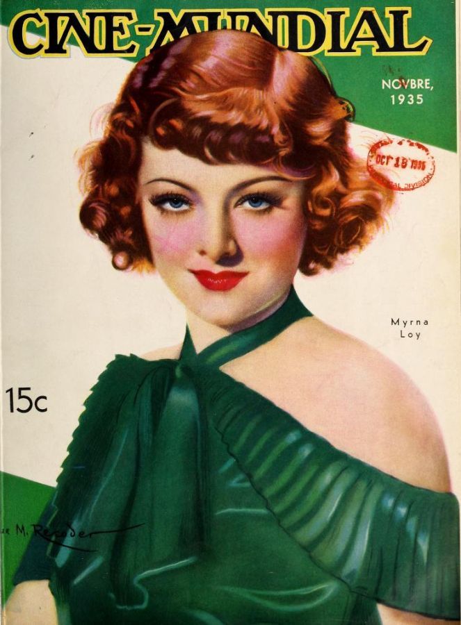 CINE-MUNDIAL magazine side cover November 1935