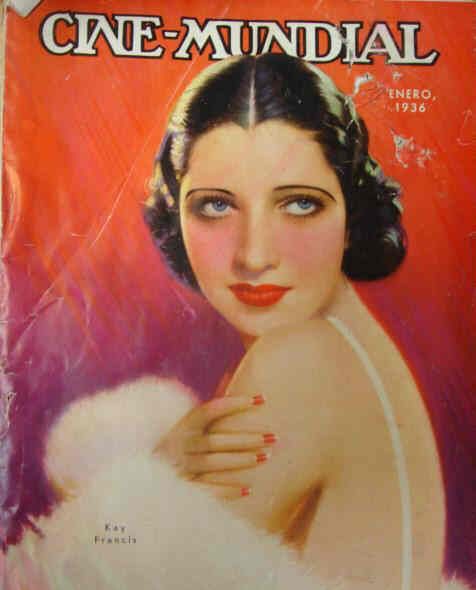 CINE-MUNDIAL magazine side cover January 1936