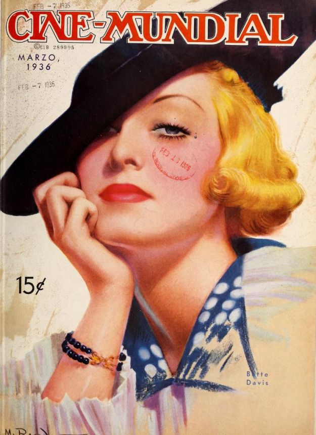 CINE-MUNDIAL magazine side cover March 1936
