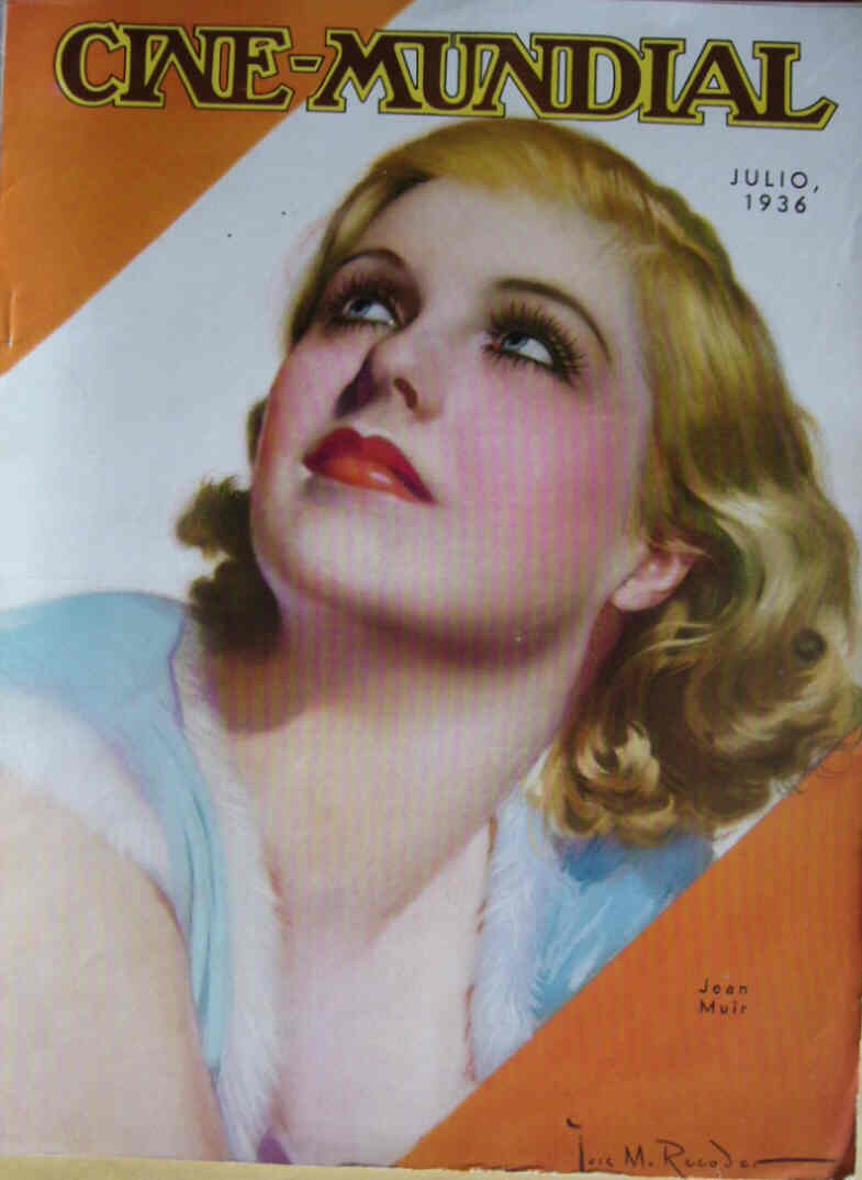 CINE-MUNDIAL magazine side cover July 1936