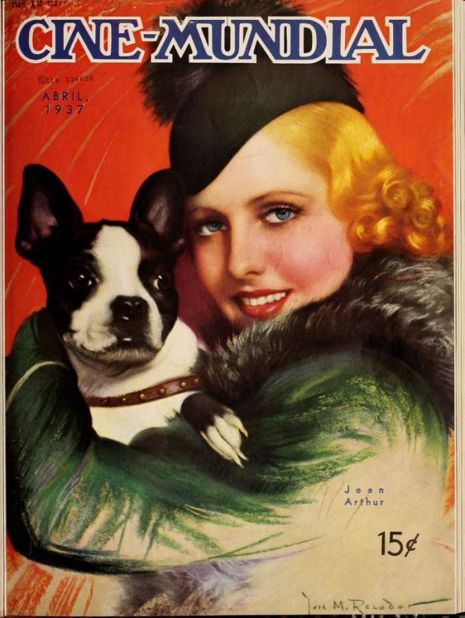 CINE-MUNDIAL magazine side cover April 1937