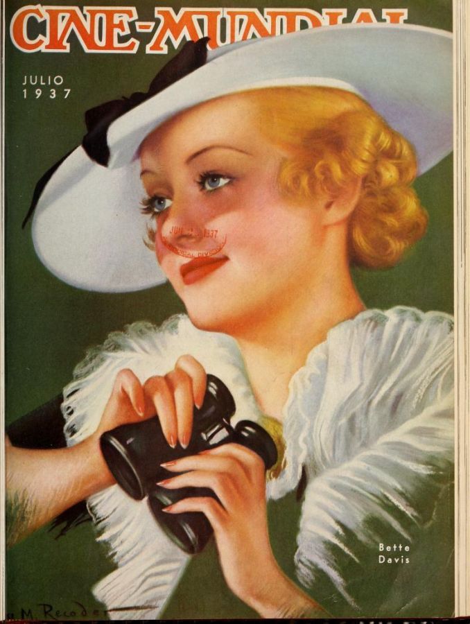 CINE-MUNDIAL magazine side cover July 1937