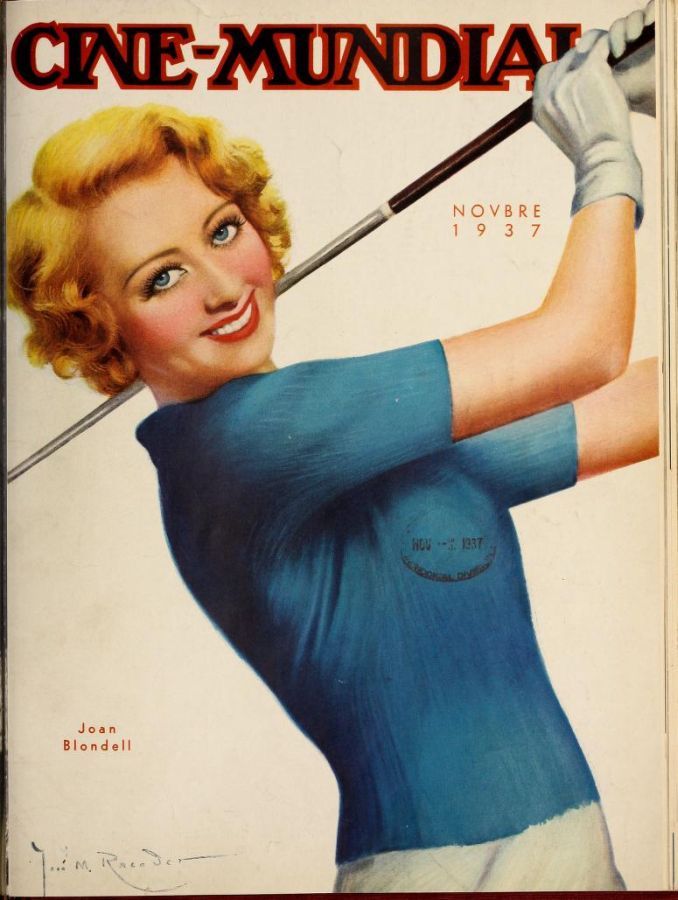 CINE-MUNDIAL magazine side cover November 1937
