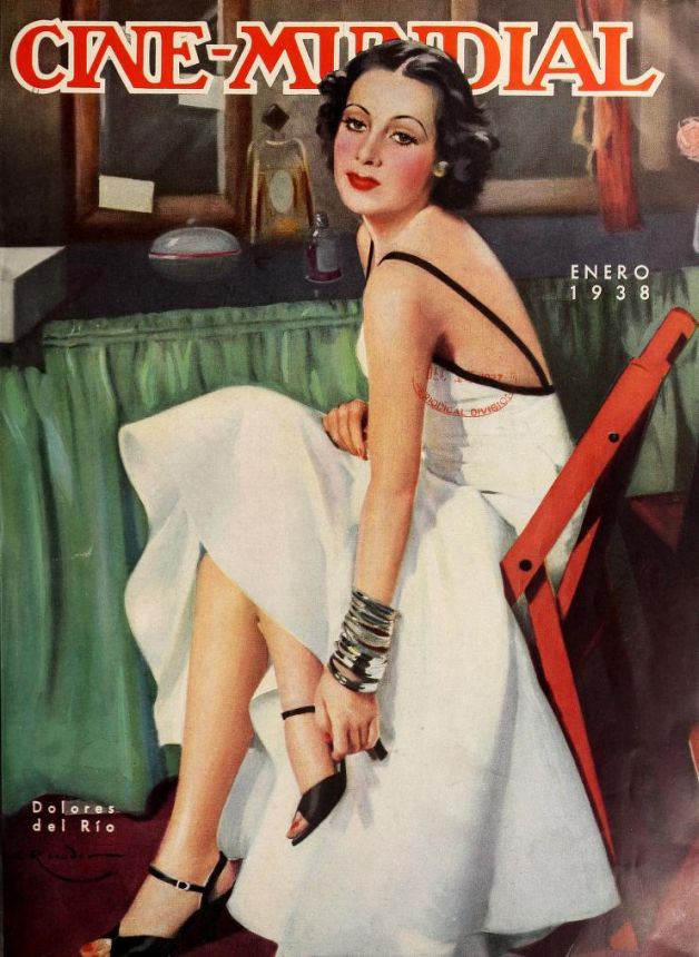 CINE-MUNDIAL magazine side cover January 1938