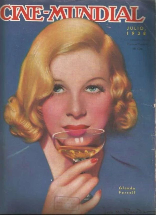 CINE-MUNDIAL magazine side cover July 1938