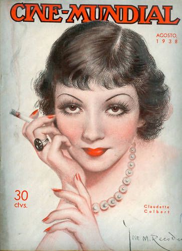 CINE-MUNDIAL magazine side cover August 1938