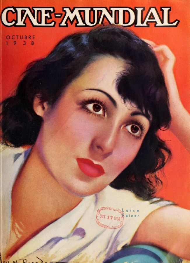 CINE-MUNDIAL magazine side cover October 1938