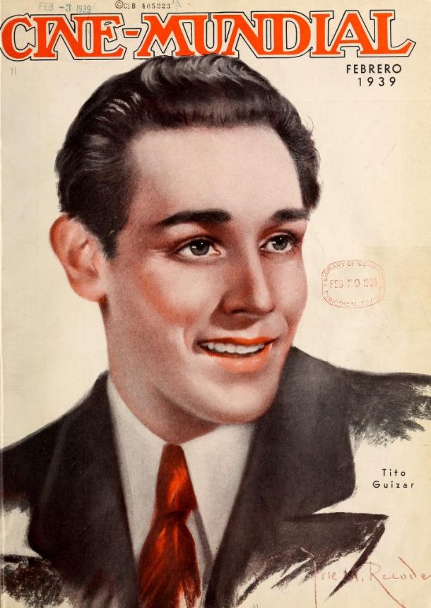 CINE-MUNDIAL magazine side cover February 1939
