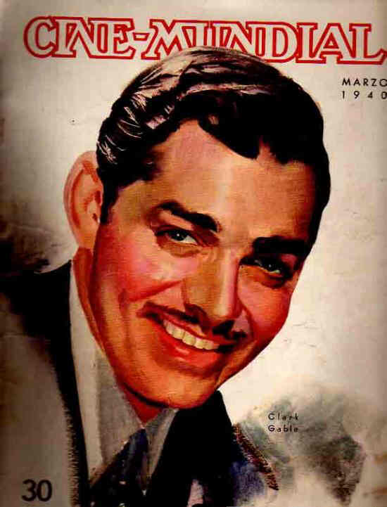 CINE-MUNDIAL magazine side cover March 1940