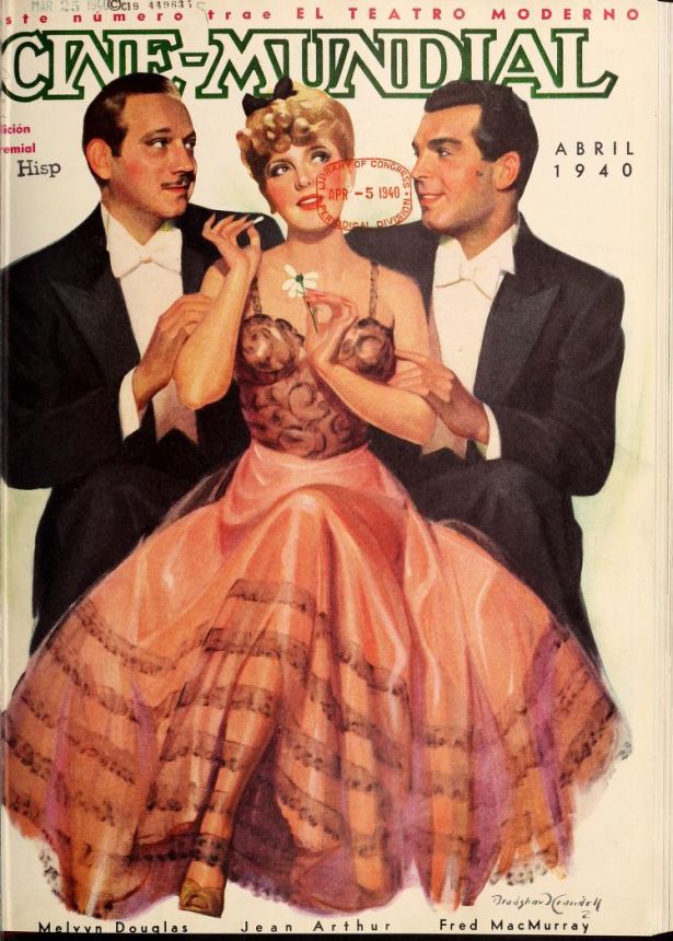 CINE-MUNDIAL magazine side cover April 1940