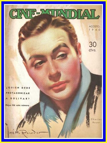 CINE-MUNDIAL magazine side cover August 1940