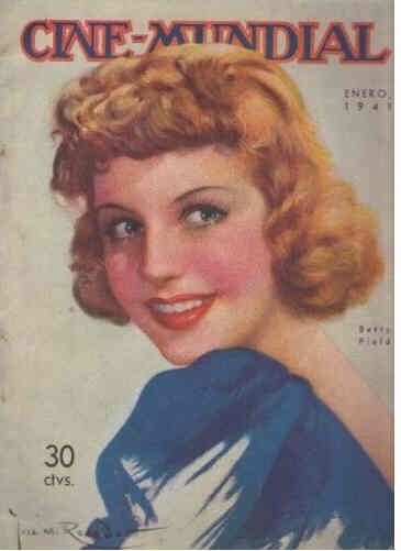 CINE-MUNDIAL magazine side cover January 1941
