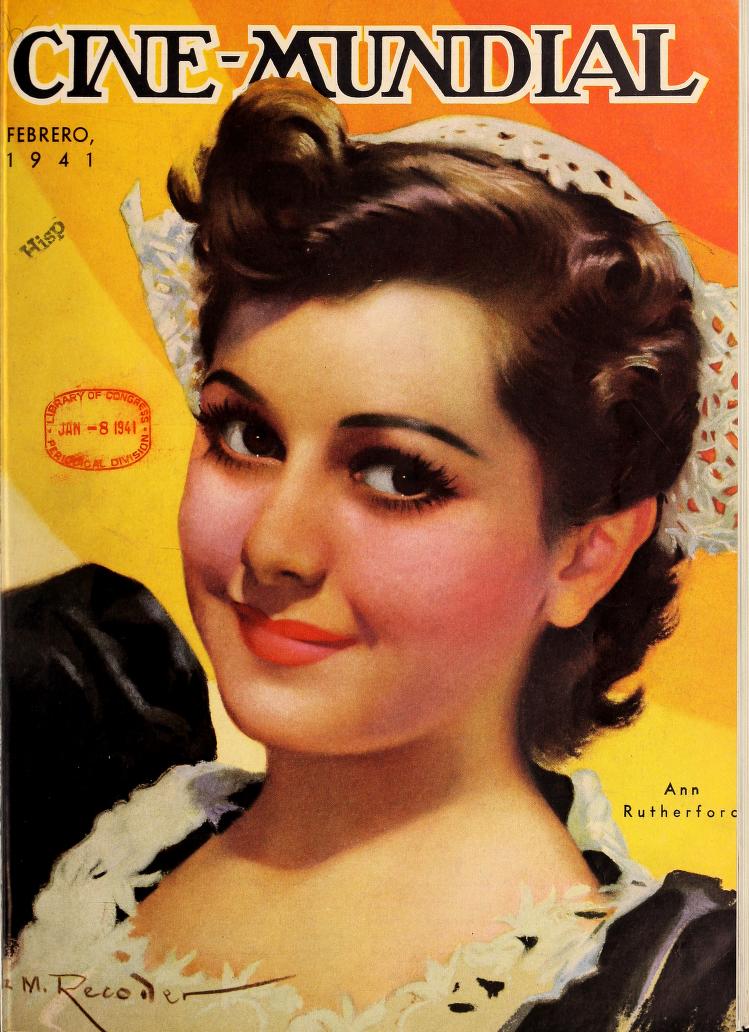 CINE-MUNDIAL magazine side cover February 1941