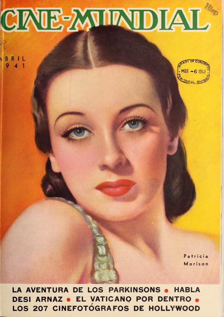 CINE-MUNDIAL magazine side cover April 1941