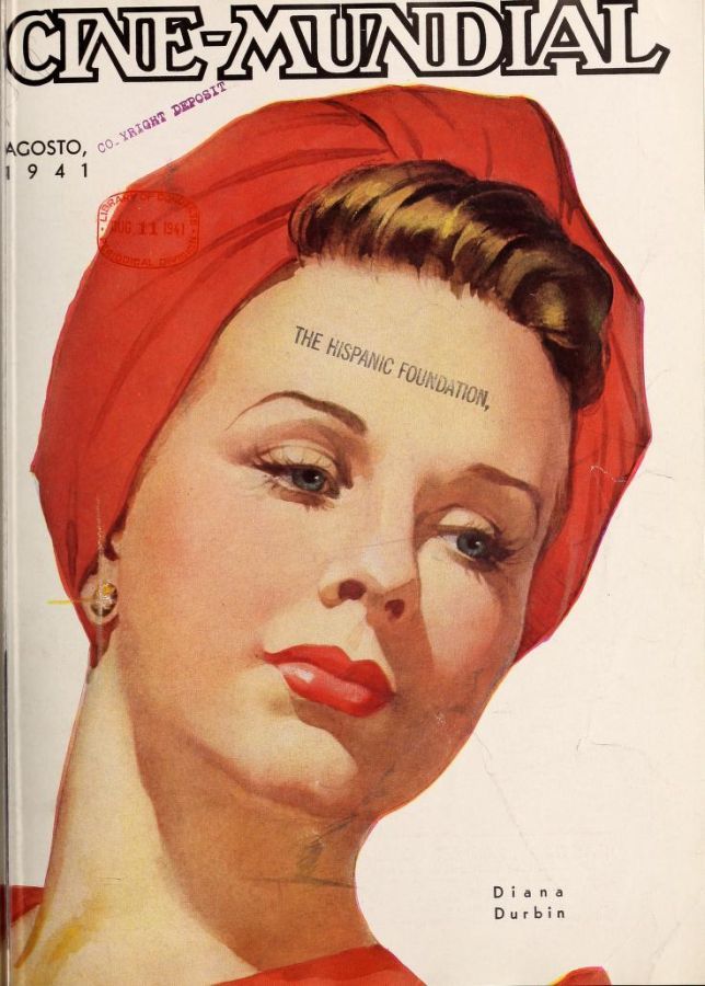 CINE-MUNDIAL magazine side cover August 1941