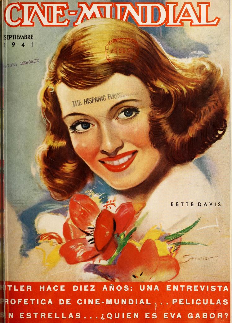 CINE-MUNDIAL magazine side cover September 1941