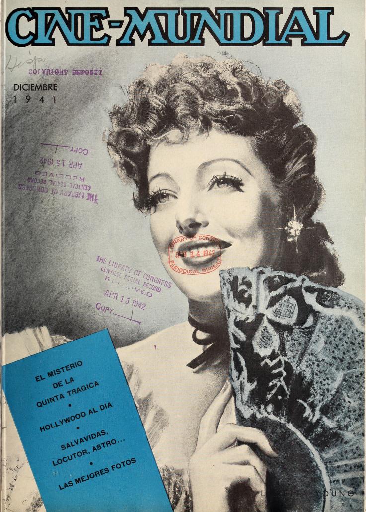 CINE-MUNDIAL magazine side cover December 1941