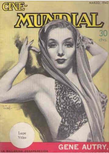 CINE-MUNDIAL magazine side cover March 1942