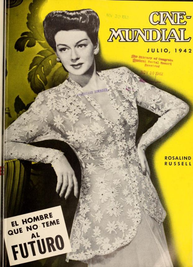 CINE-MUNDIAL magazine side cover July 1942