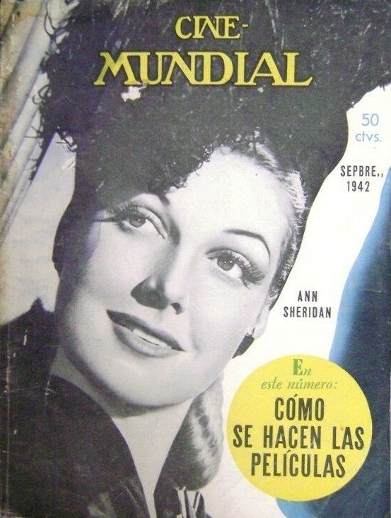 CINE-MUNDIAL magazine side cover September 1942