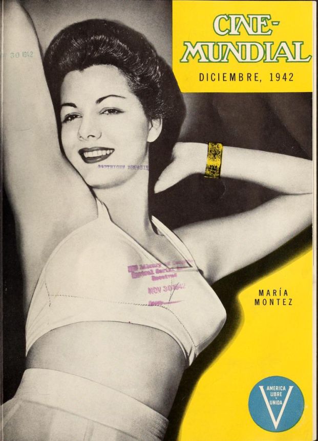 CINE-MUNDIAL magazine side cover December 1942