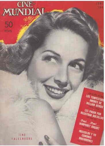 CINE-MUNDIAL magazine side cover June 1943